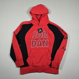 Jordan Air Remastered Big Kids Hoodie With Sleeve Hits (M 10/12)